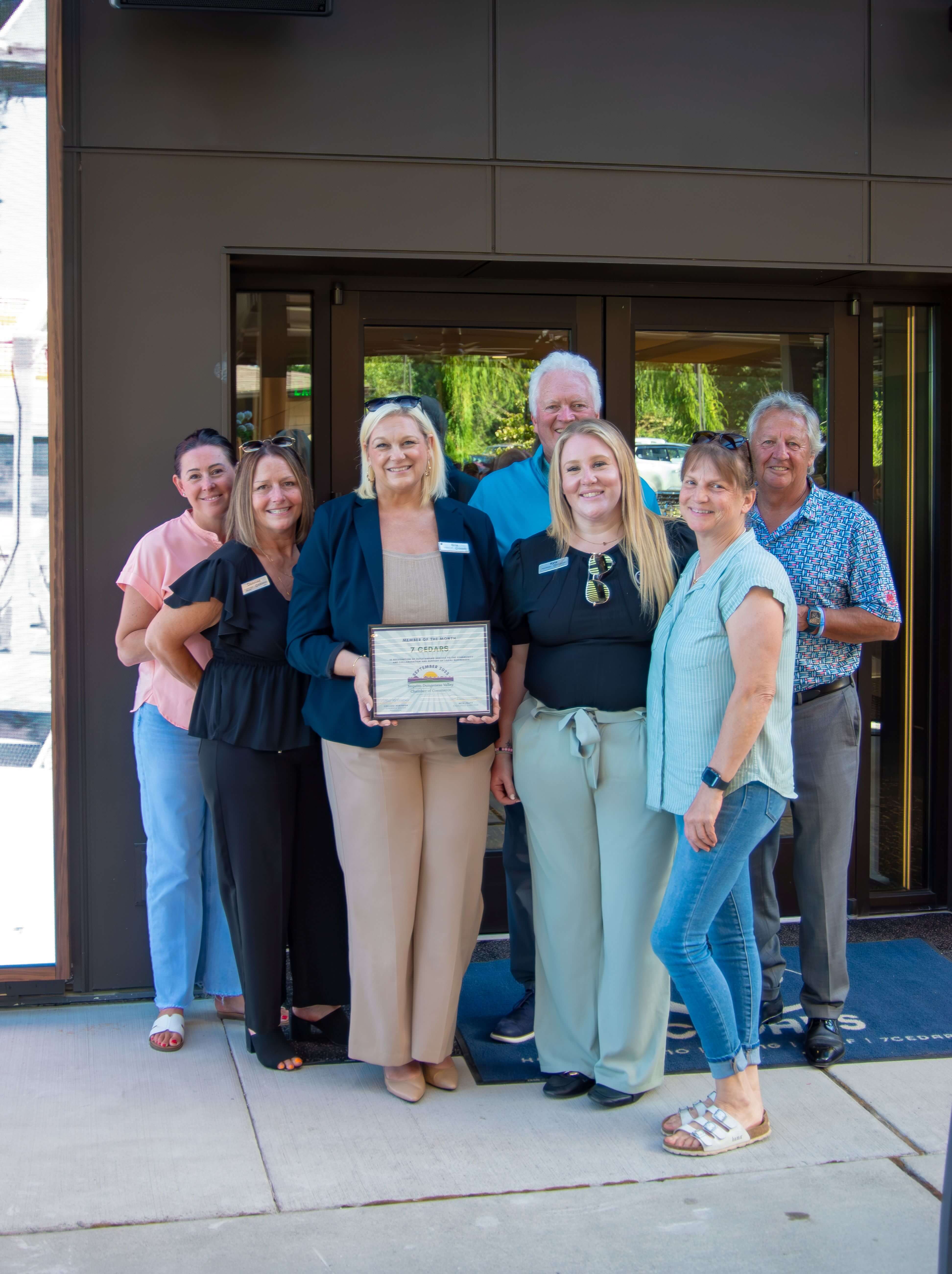 September Member of the Month 7 Cedars Resort Staff