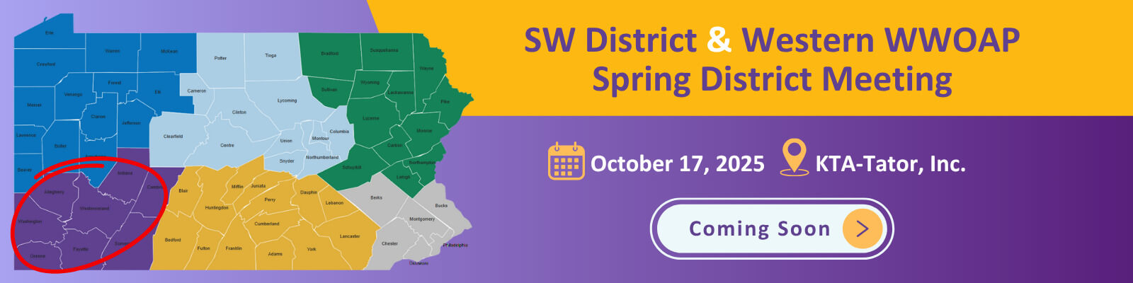 SW District & Western WWOAP Spring Meeting
