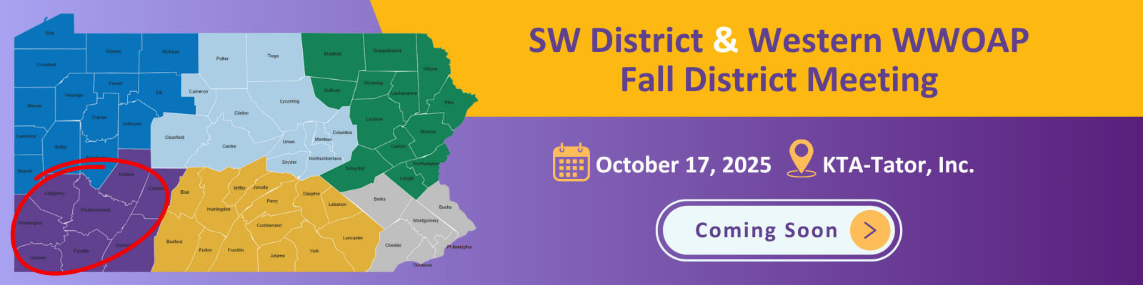 SW District & Western WWOAP Fall Meeting