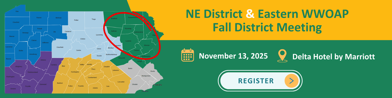 NE District & Eastern WWOAP Fall Conference 
