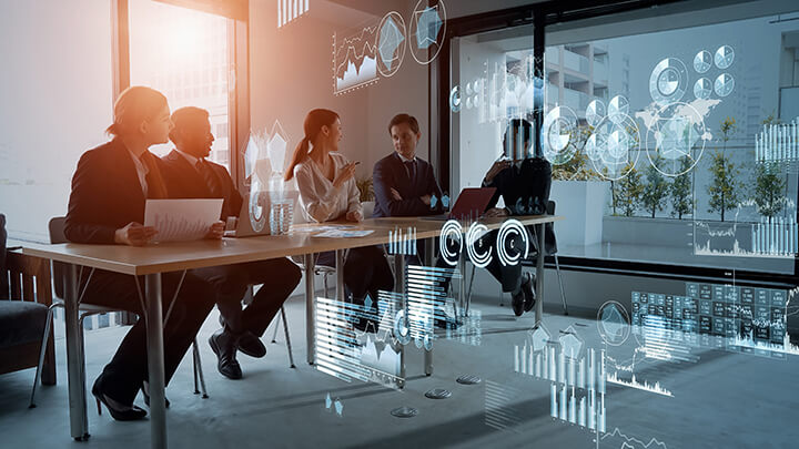 Statistics of business concept. Finance chart. Financial planning. Data analysis.