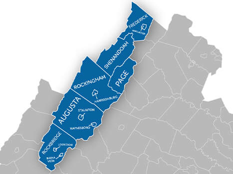 shenandoah valley chapter map