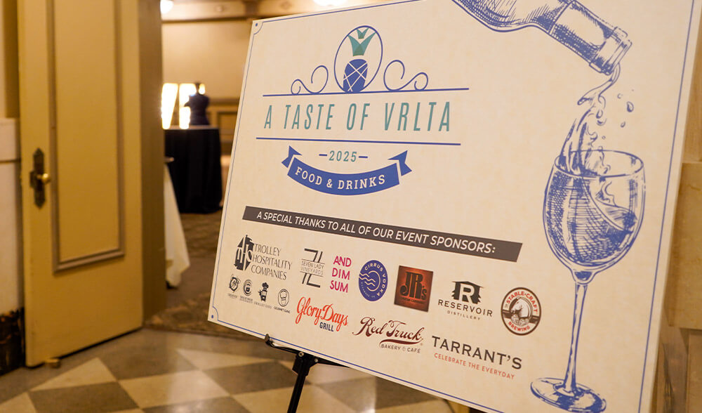 2025 Taste of VRLTA Vendor Sign