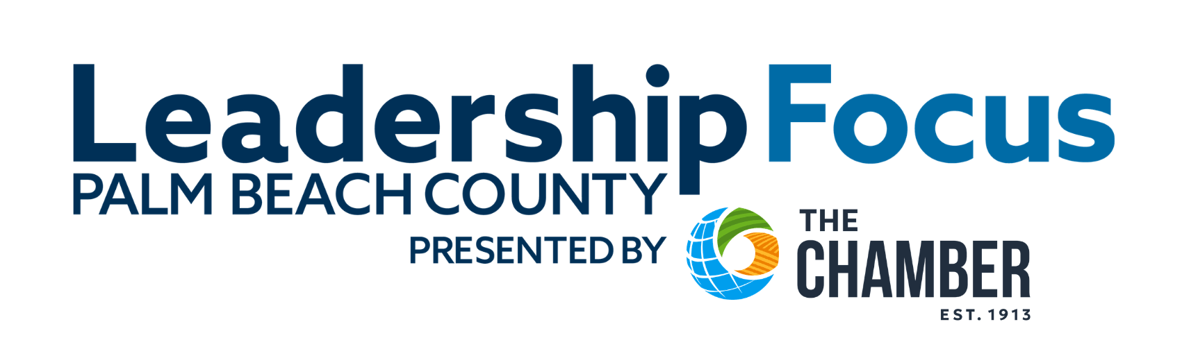 Leadership Palm Beach County Focus program logo with sponsor