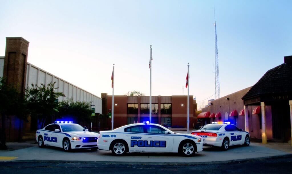 police cars
