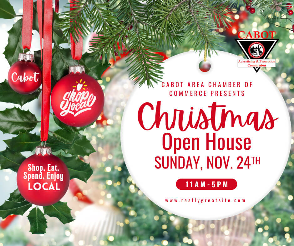 christmas open house ad