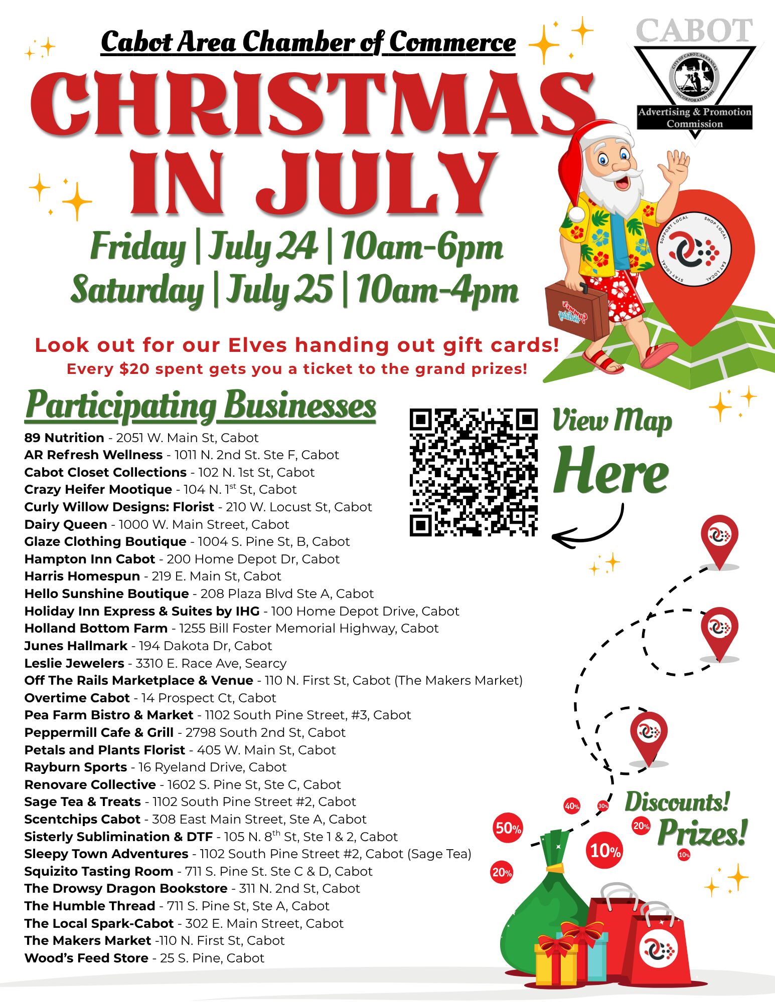 Christmas in July Flyer