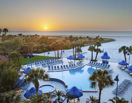 Sheraton Sand Key Clearwater at sunset