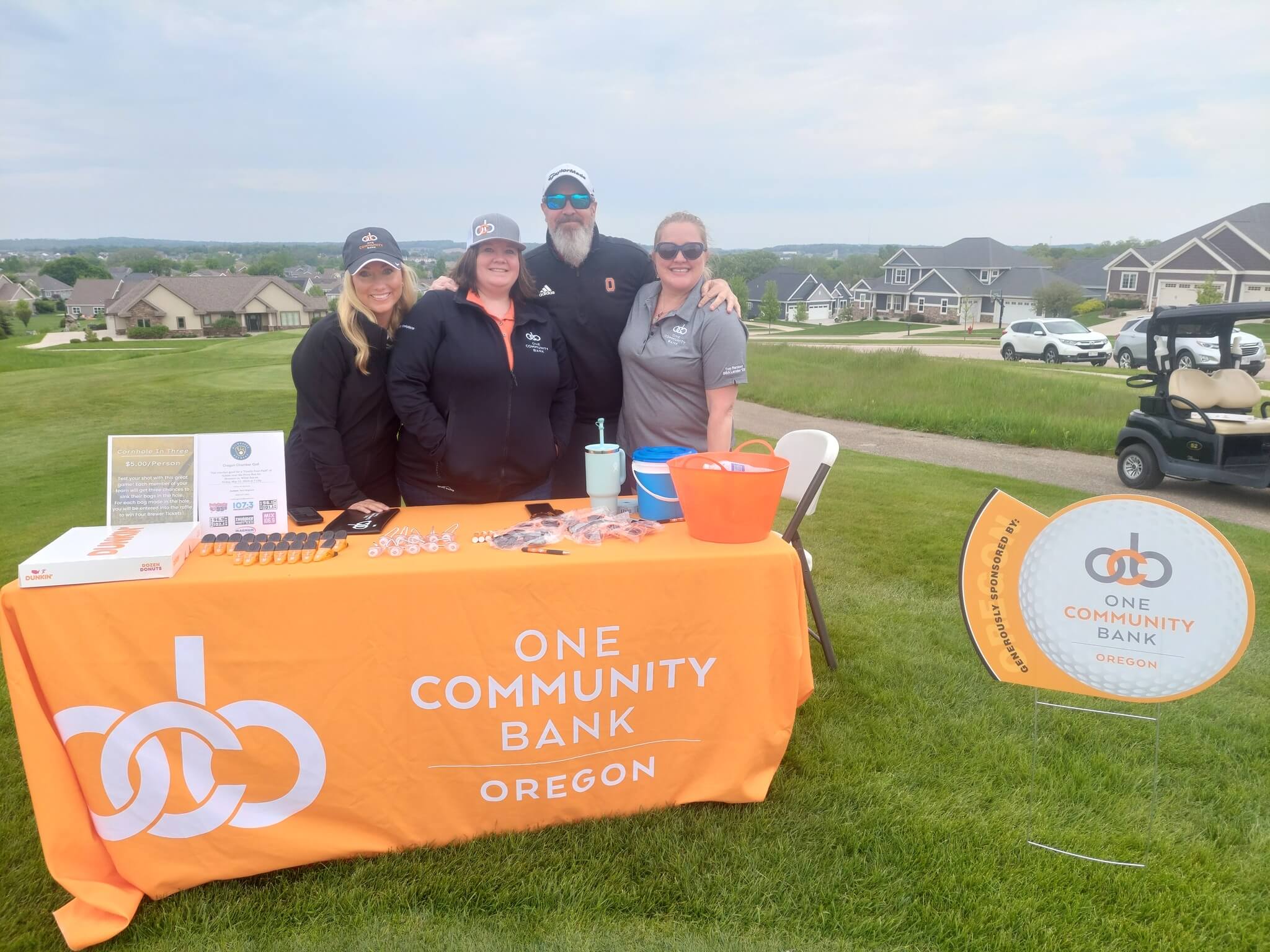 One Community Bank Staff - sponsors of hole in 2024 Oregon Golf Outing