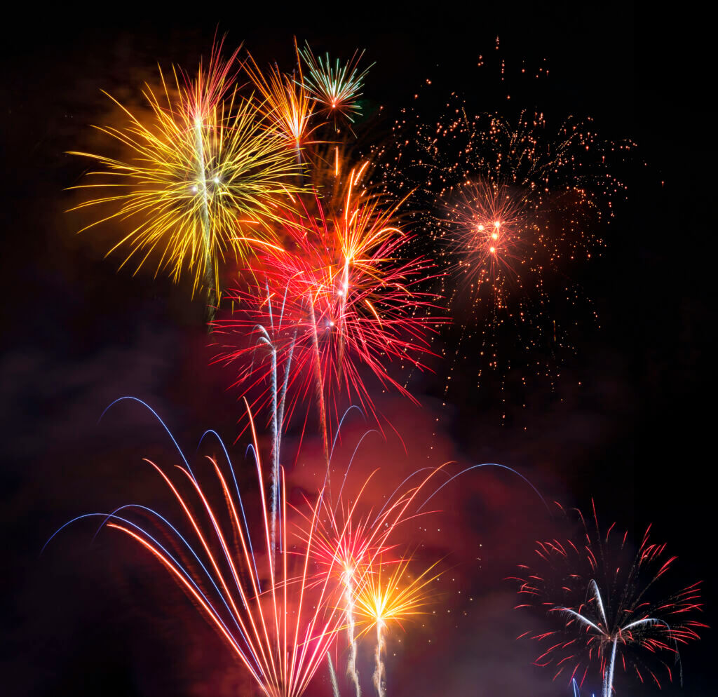 Fireworks Sat at Dusk • Fireworks