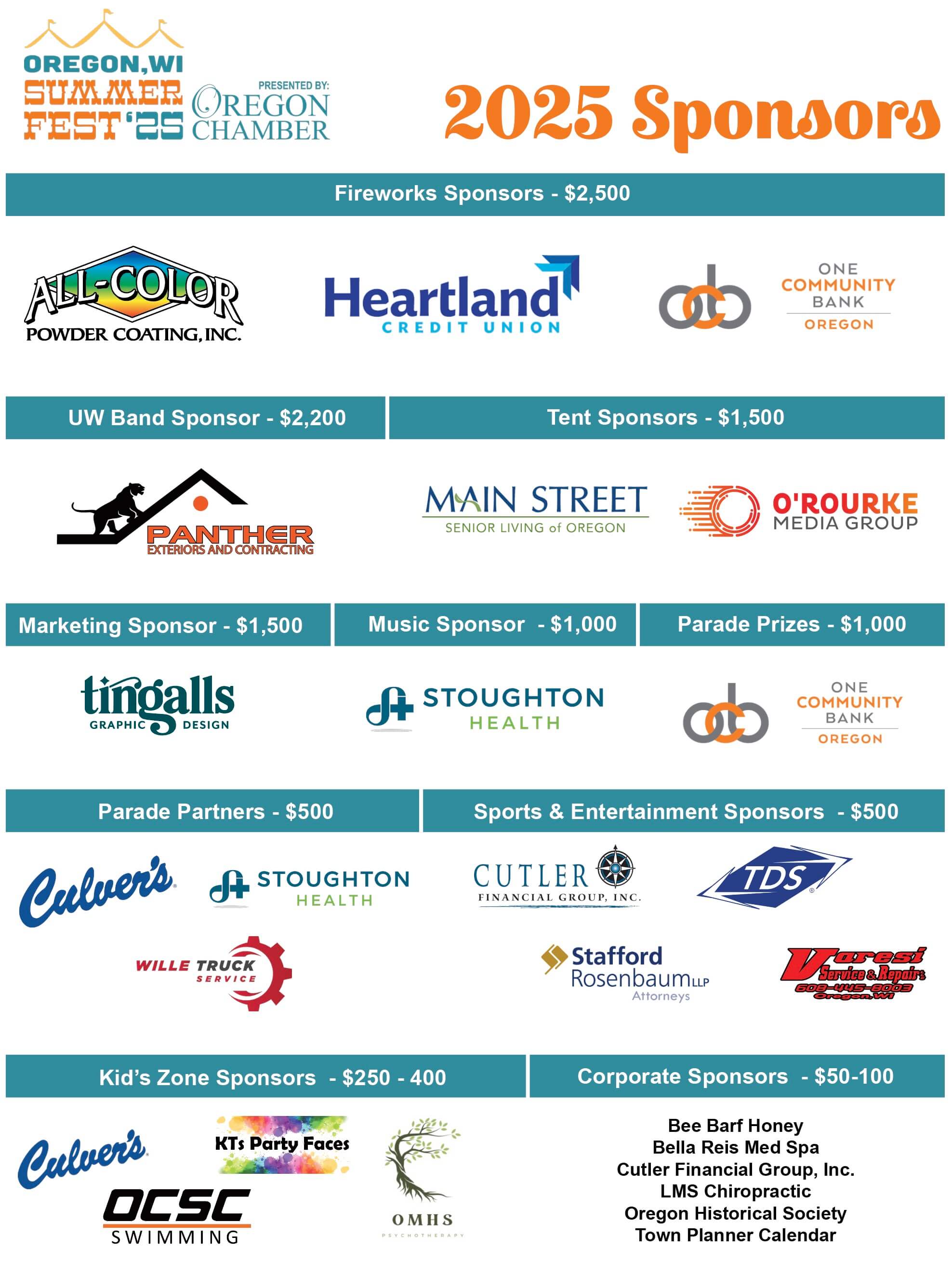 sponsors oregon summer fest sponsors