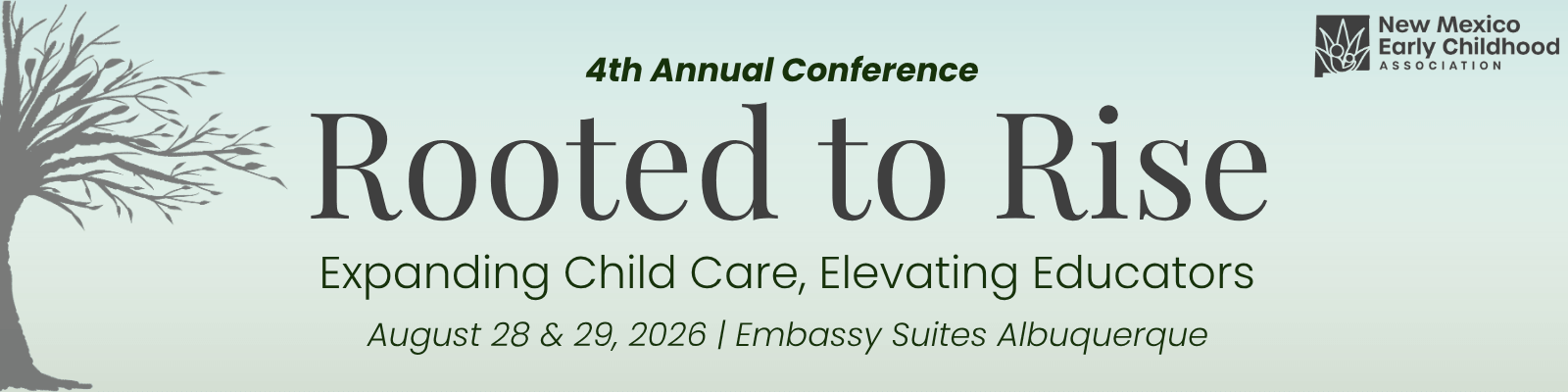 NMECA ANNUAL CONFERENCE August 28 &amp; 29, 2026 Embassy Suites Albuquerque (1600 x 400 px)