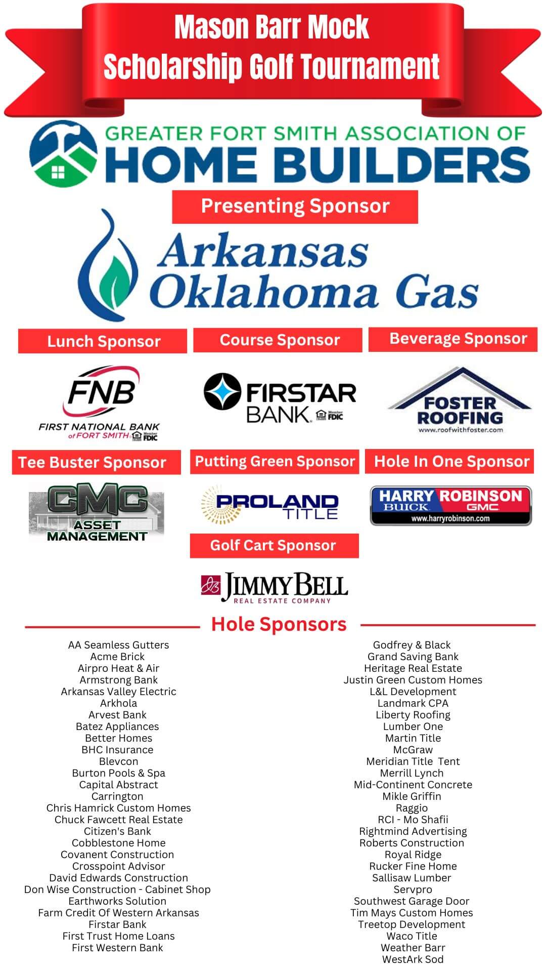 Thank you 2026 Sponsors