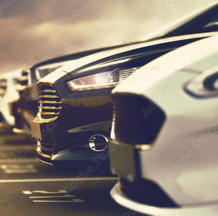 rental fronts of cars