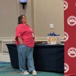 Assoc. Exec Sheryl Chasse, taking it all in....
