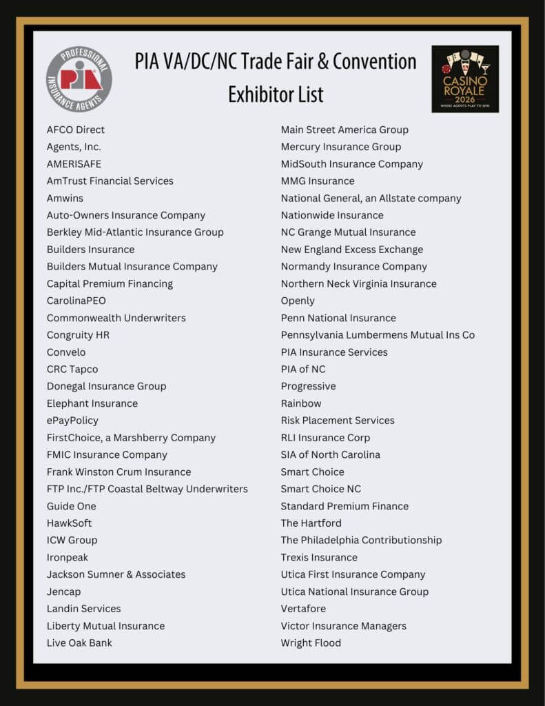 2026 Convention Exhibitors