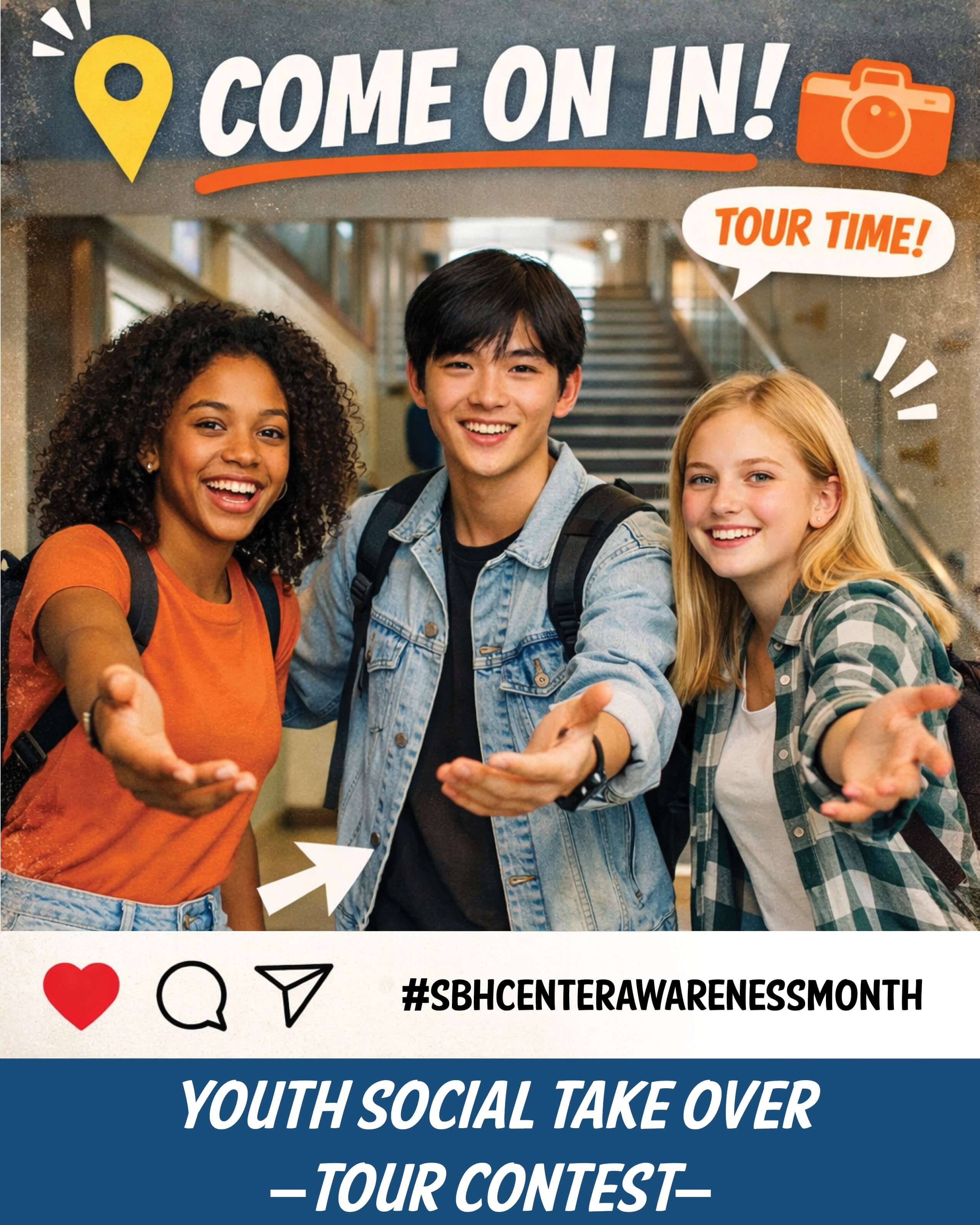 Youth Social Take Over! Have a youth give a 15-30sec. video tour of your health center