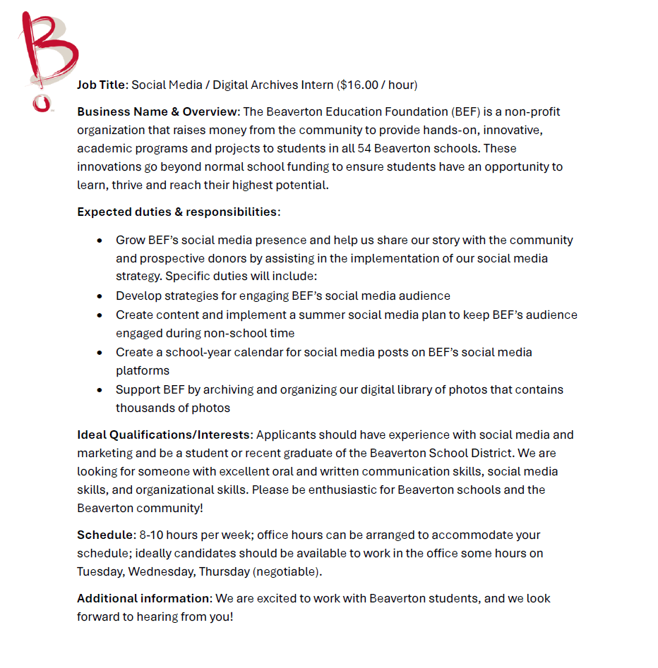 Beaverton Education Foundation 