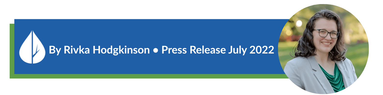 Header graphic for the press release "In Response to Press Coverage of Conservation Districts" featuring the MACD logo and Executive Director Rivka Hodgkinson.