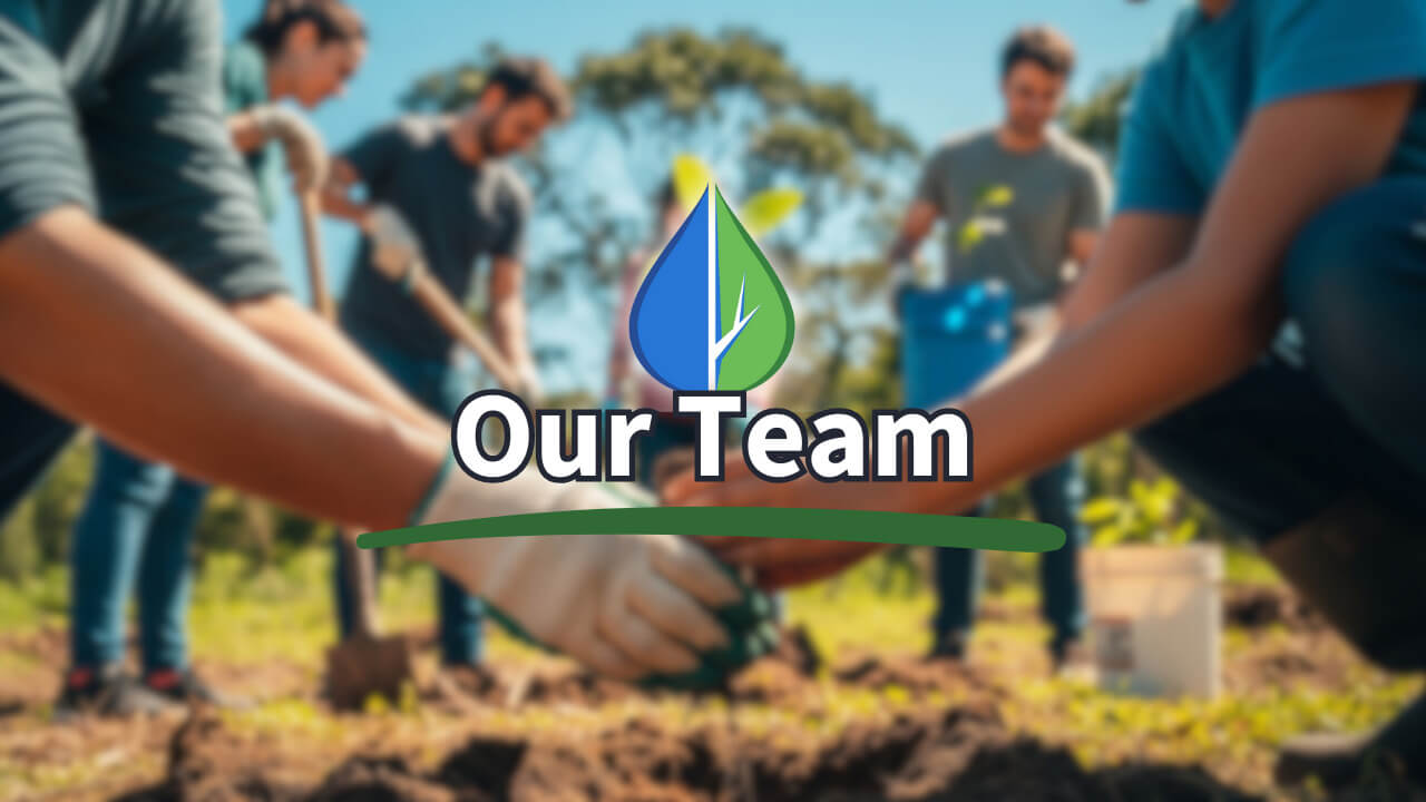 MACD staff and partners working together in the field