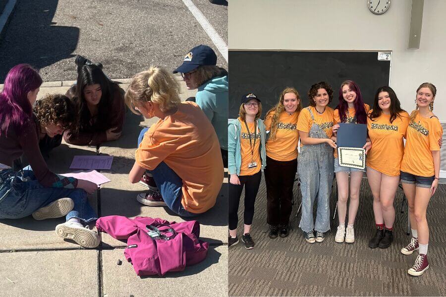 Envirothon student group engaging