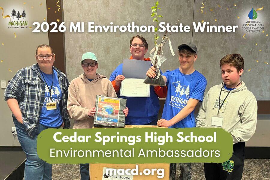 2026 MI Envirothon State Winner Cedar Springs Environmental Ambassadors