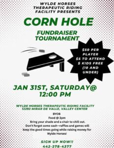 WH Corn Hole Fundraiser