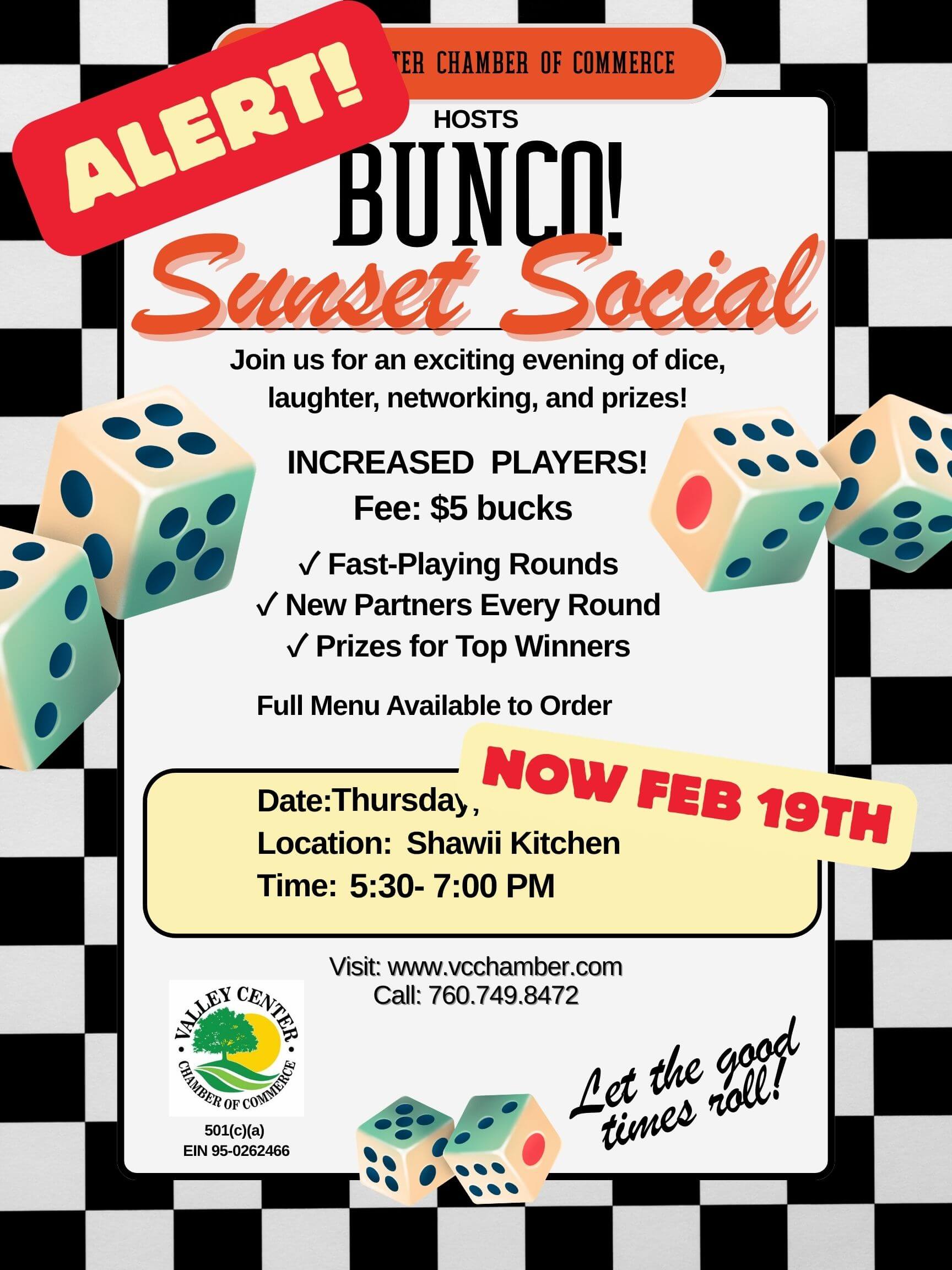 BUNCO Feb 19