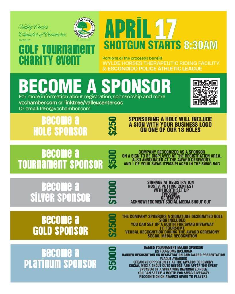 VC Golf Tournament Sponsor Flyer