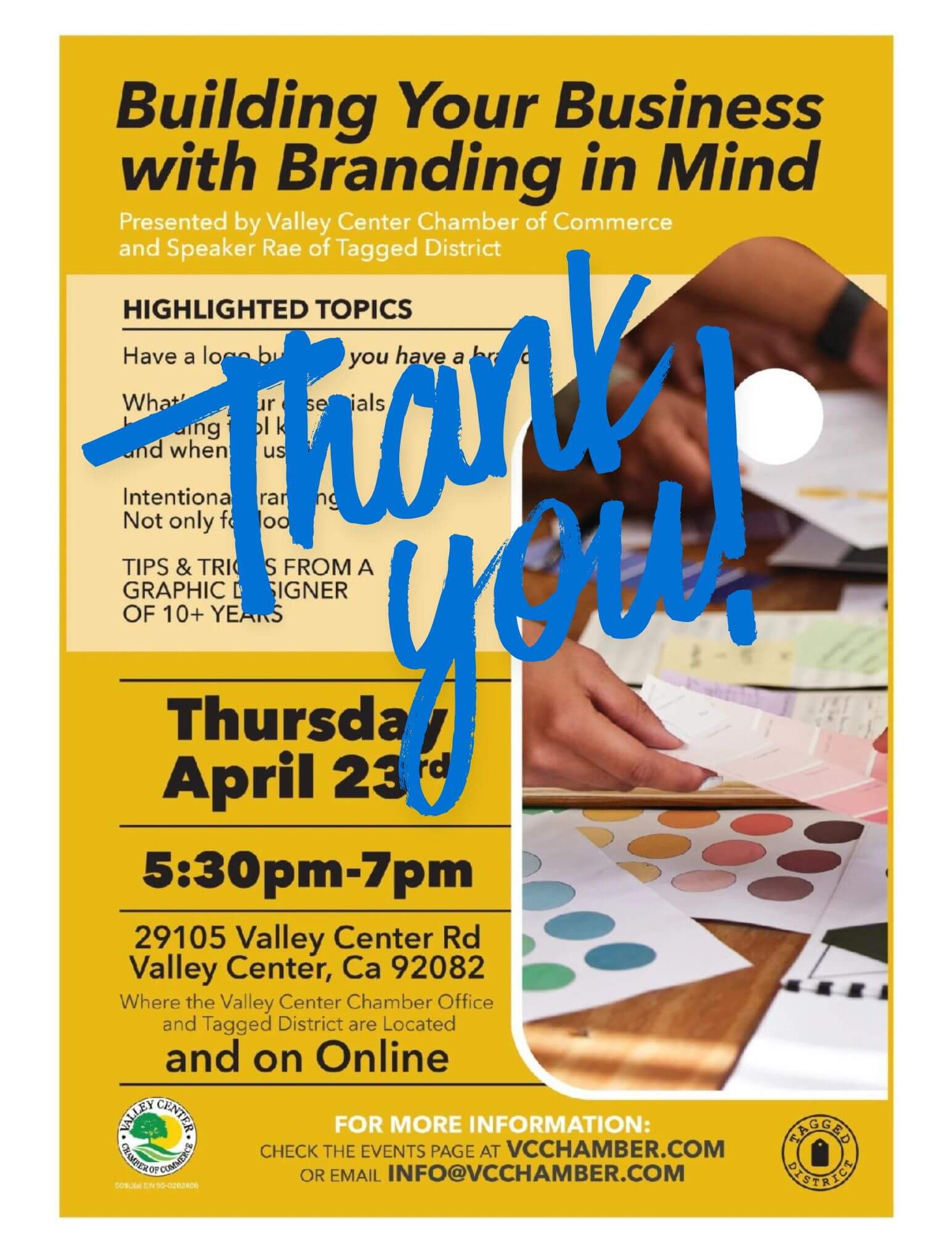 Tagged District Thank you