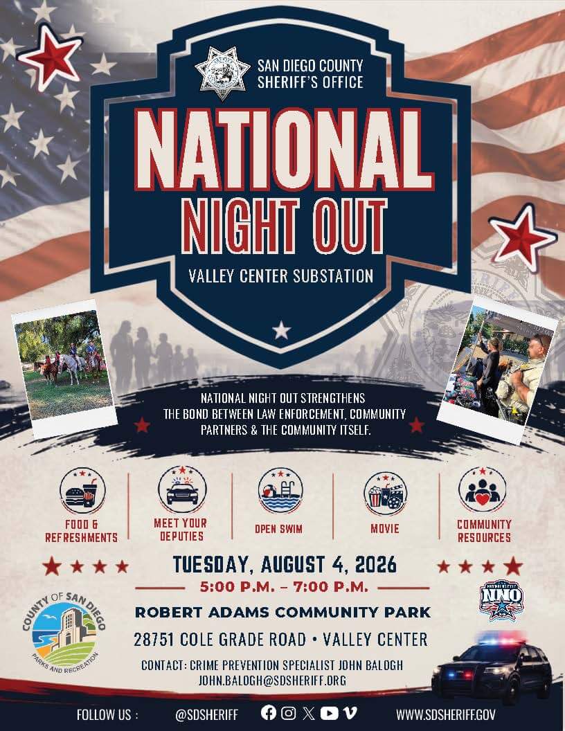 Valley Center NNO 2026 Valley Center NNO 2026