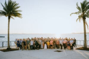 Leadership Bay alumni gathered for a group photo along the Bay County waterfront
