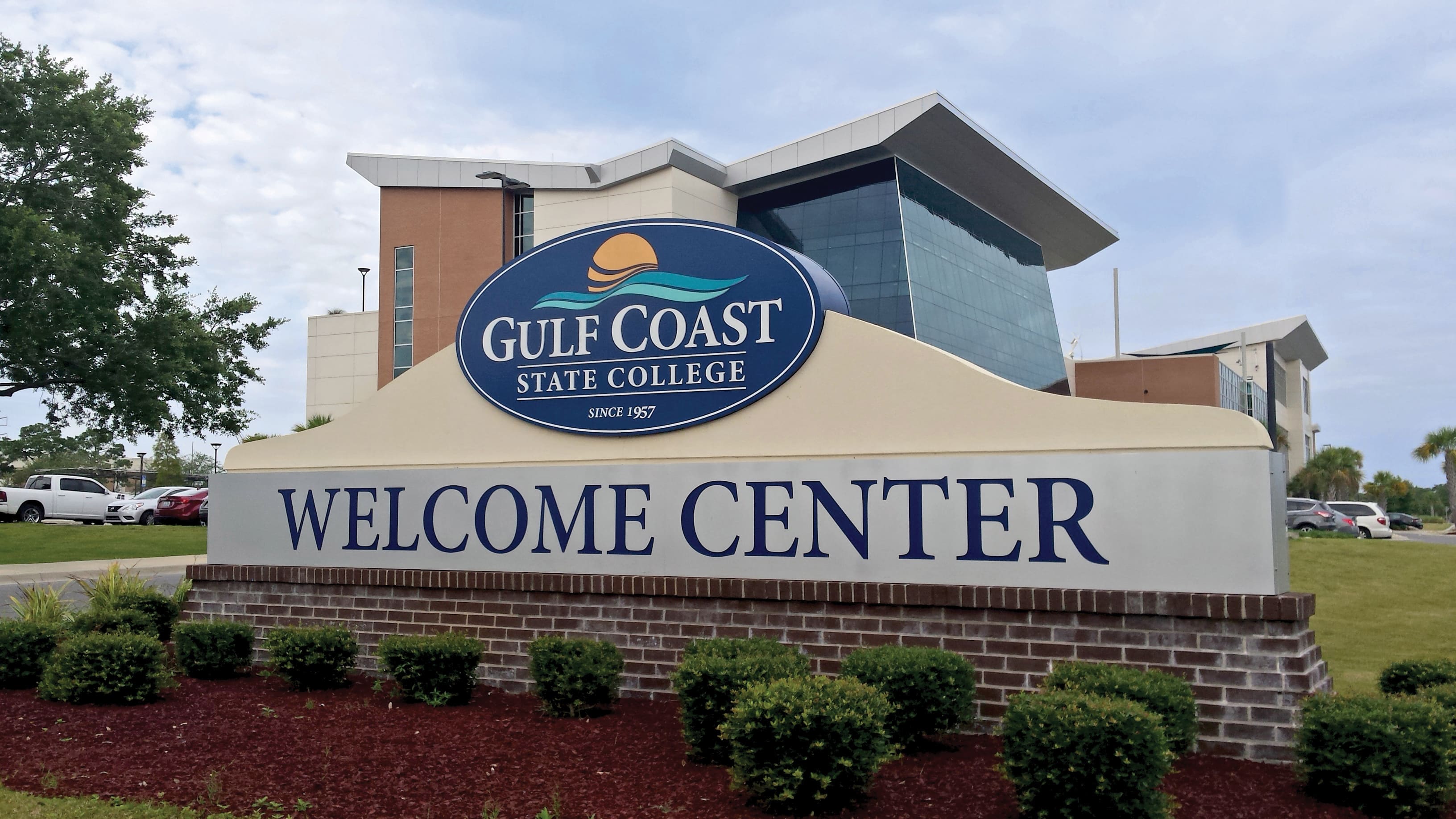 Gulf Coast State College Welcome Center on the Panama City, Florida campus.