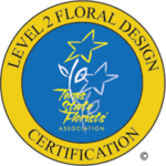 Level 2 logo level 2 floral design certification logo