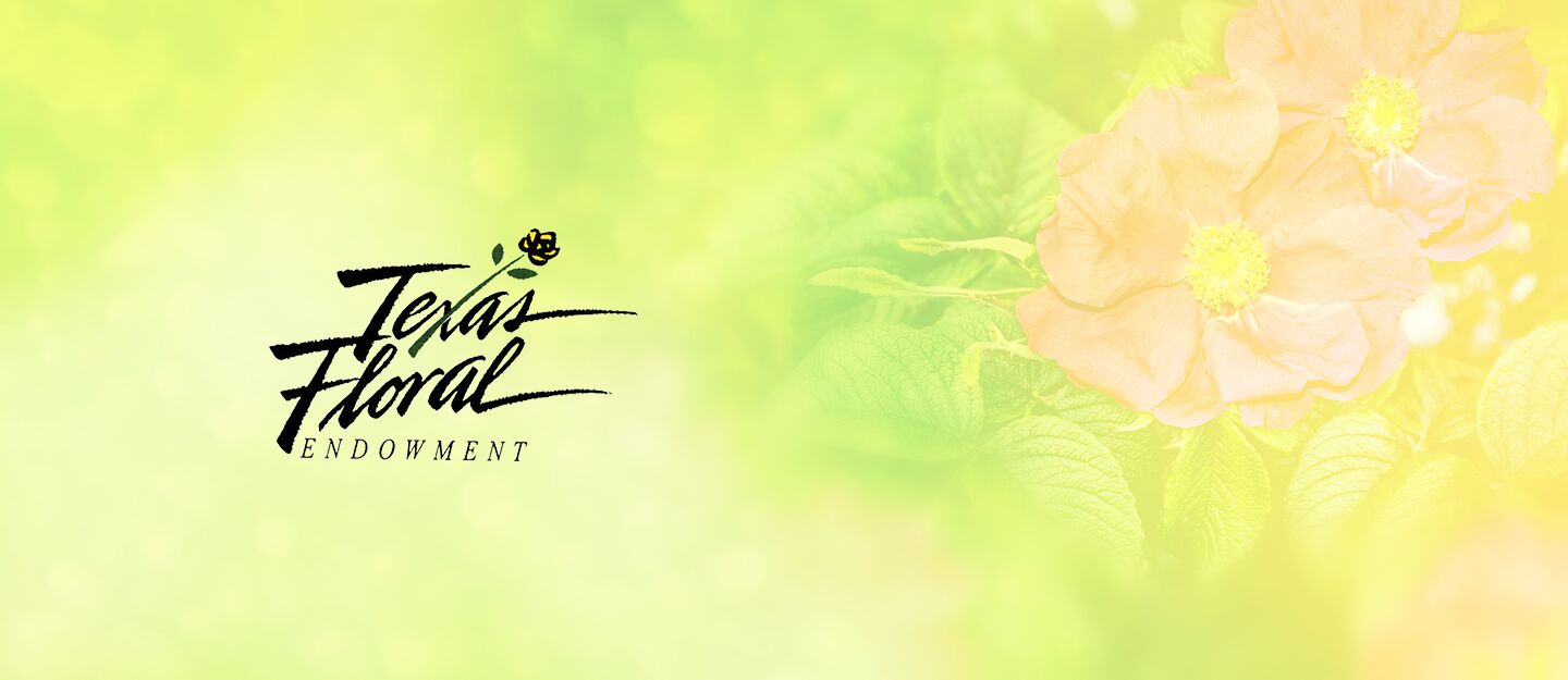 Texas Floral Endowment logo on bright background