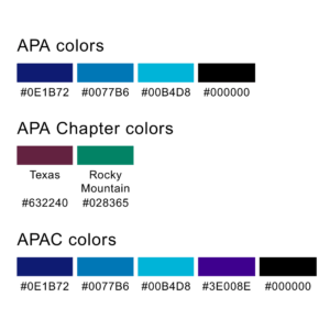 APA brand colors