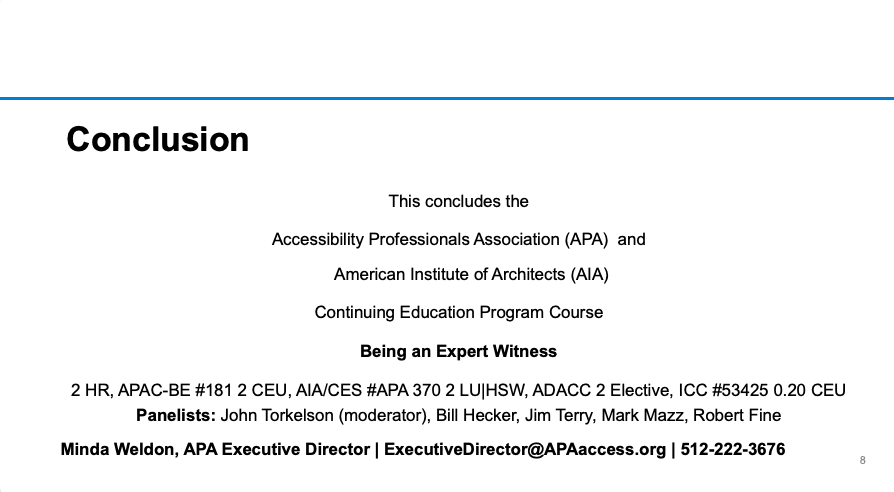 Example Conclusion Slide for APA Presentations