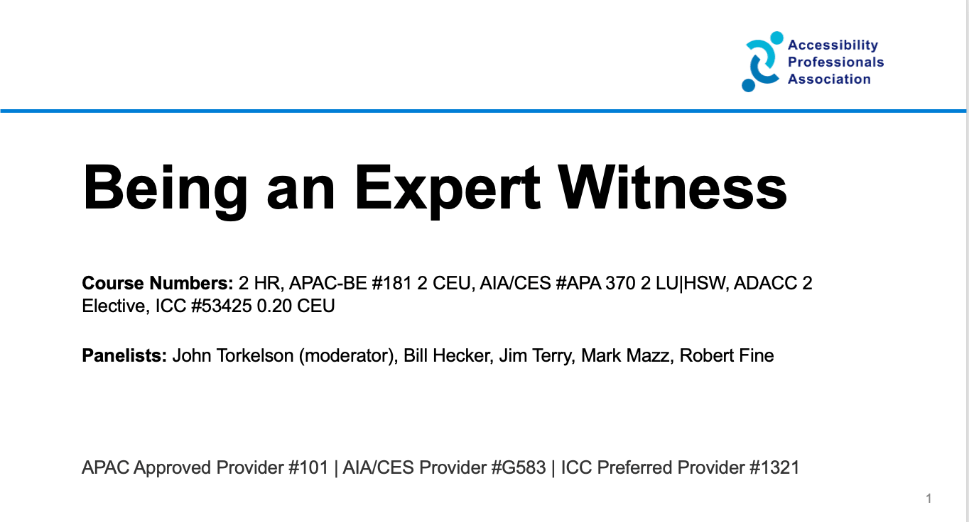 An example title slide for APA presentations