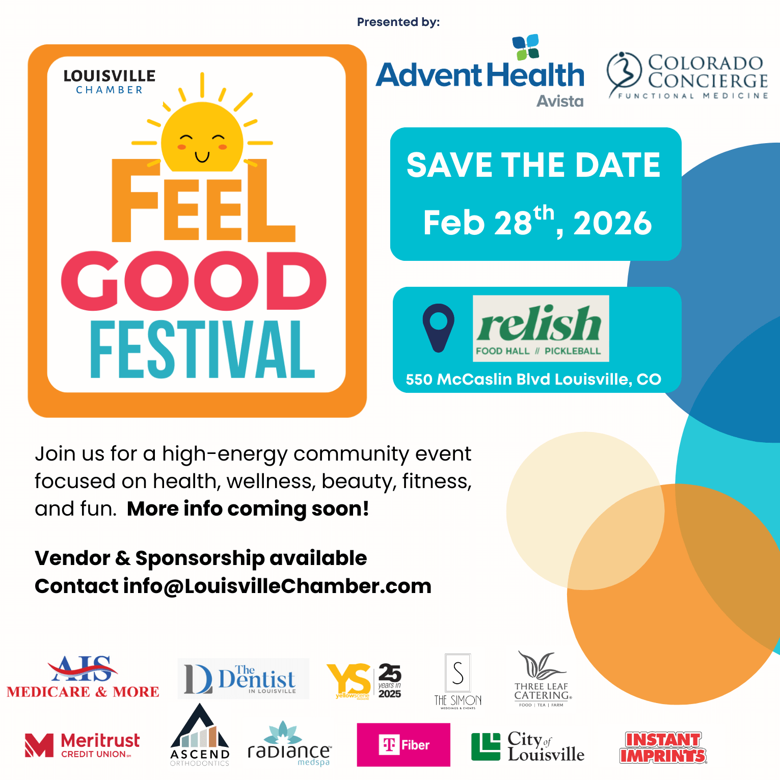 Save the date Feel Good Festival