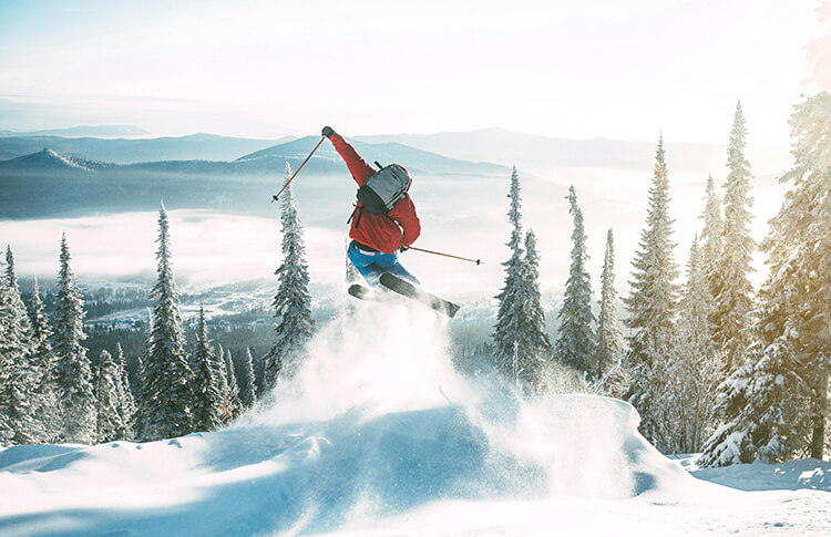 skiing