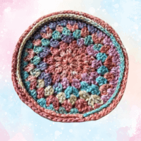 granny cluster flying disc crochet