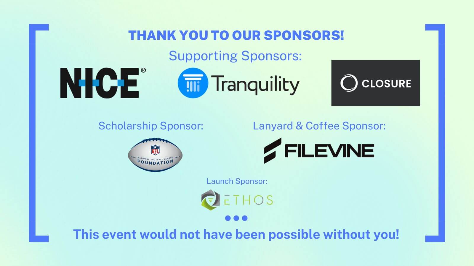 Updated Sponsorship Logos Banner
