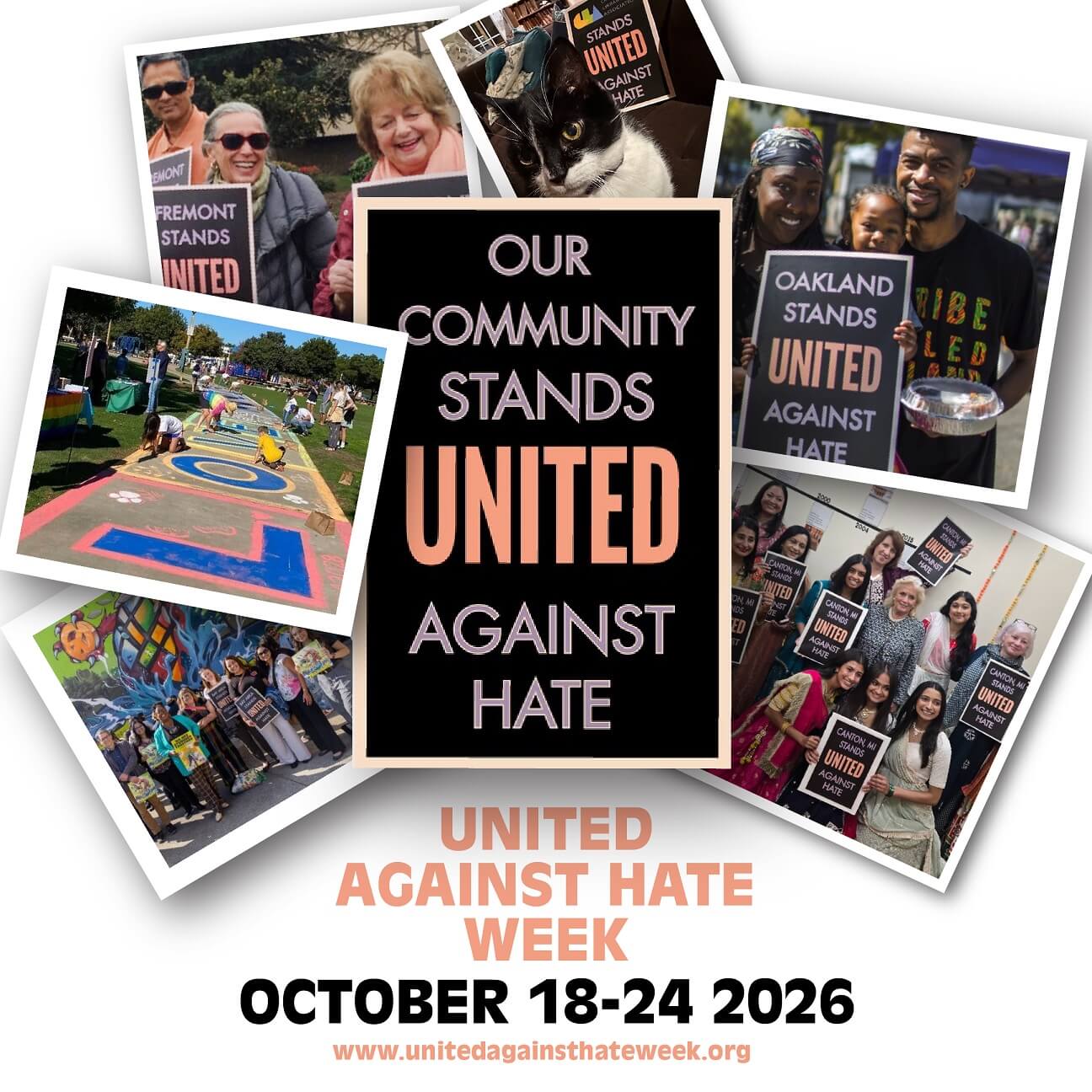 United Against Hate Week community photo montage