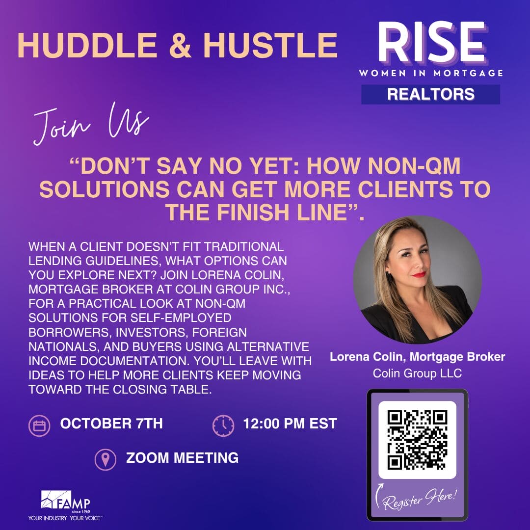 RISE - Realtors (SM - Huddle &amp; Hustle) - OCT 7th