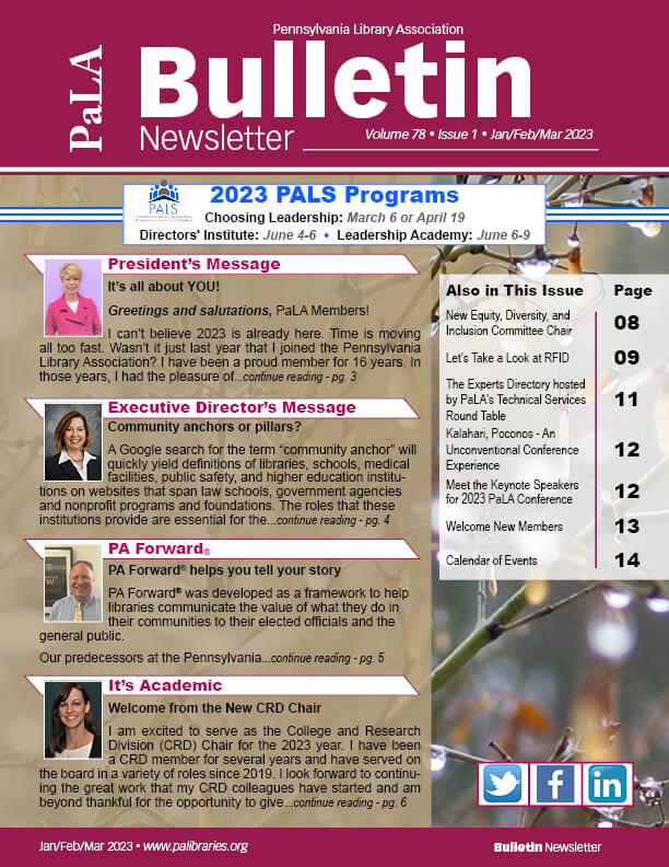 01.2023_Bulletin_Newsletter_ jan feb march 2023 cover