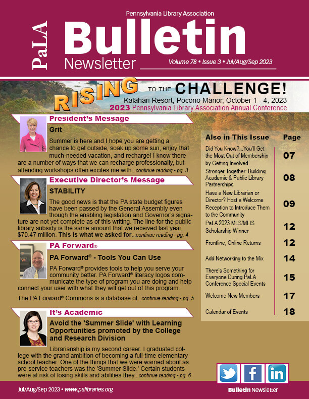 03.2023_Bulletin_Newsletter_ jul aug sep 2023 cover