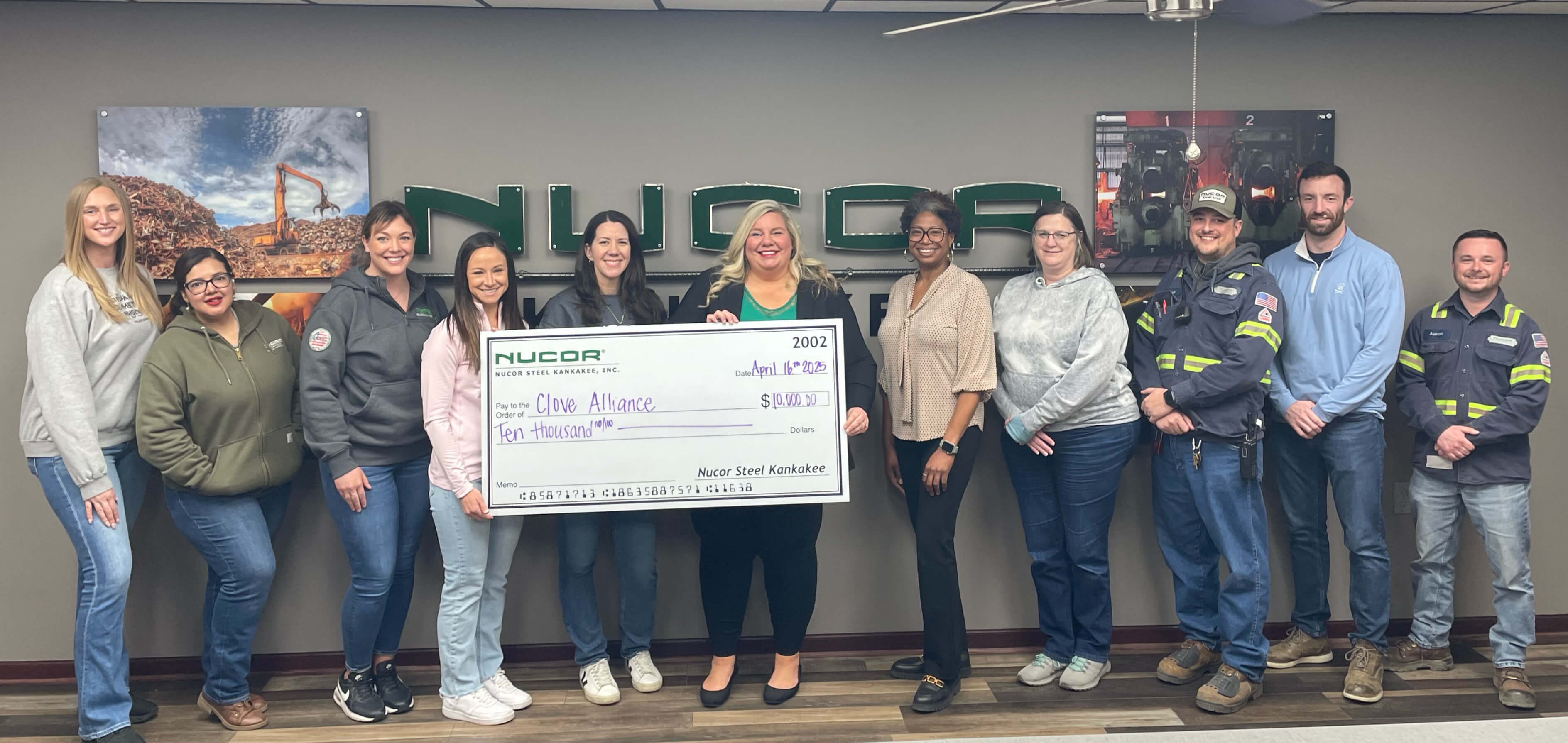 Nucor Donation- Clove Alliance