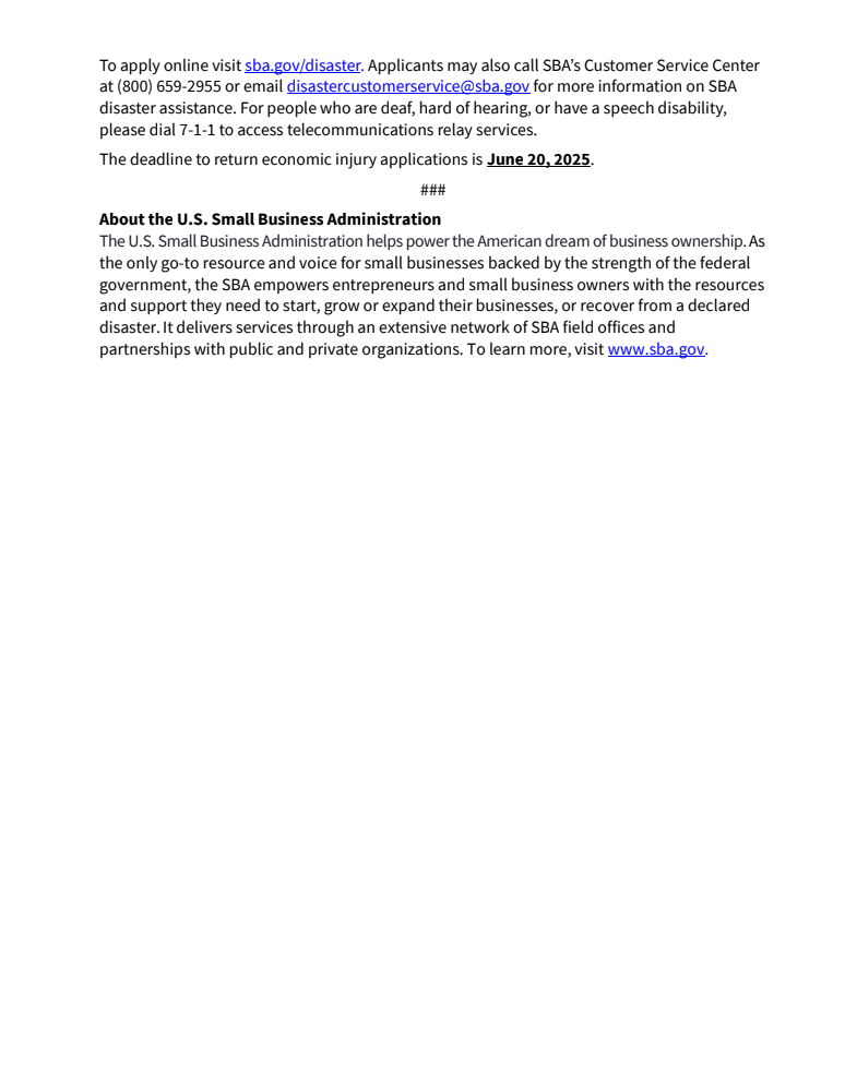 SBA Relief Still Available to Illinois Small Businesses