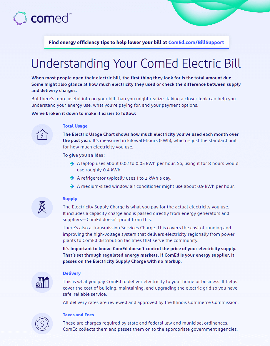Bill Assistance - ComEd Bill Assistance - ComEd