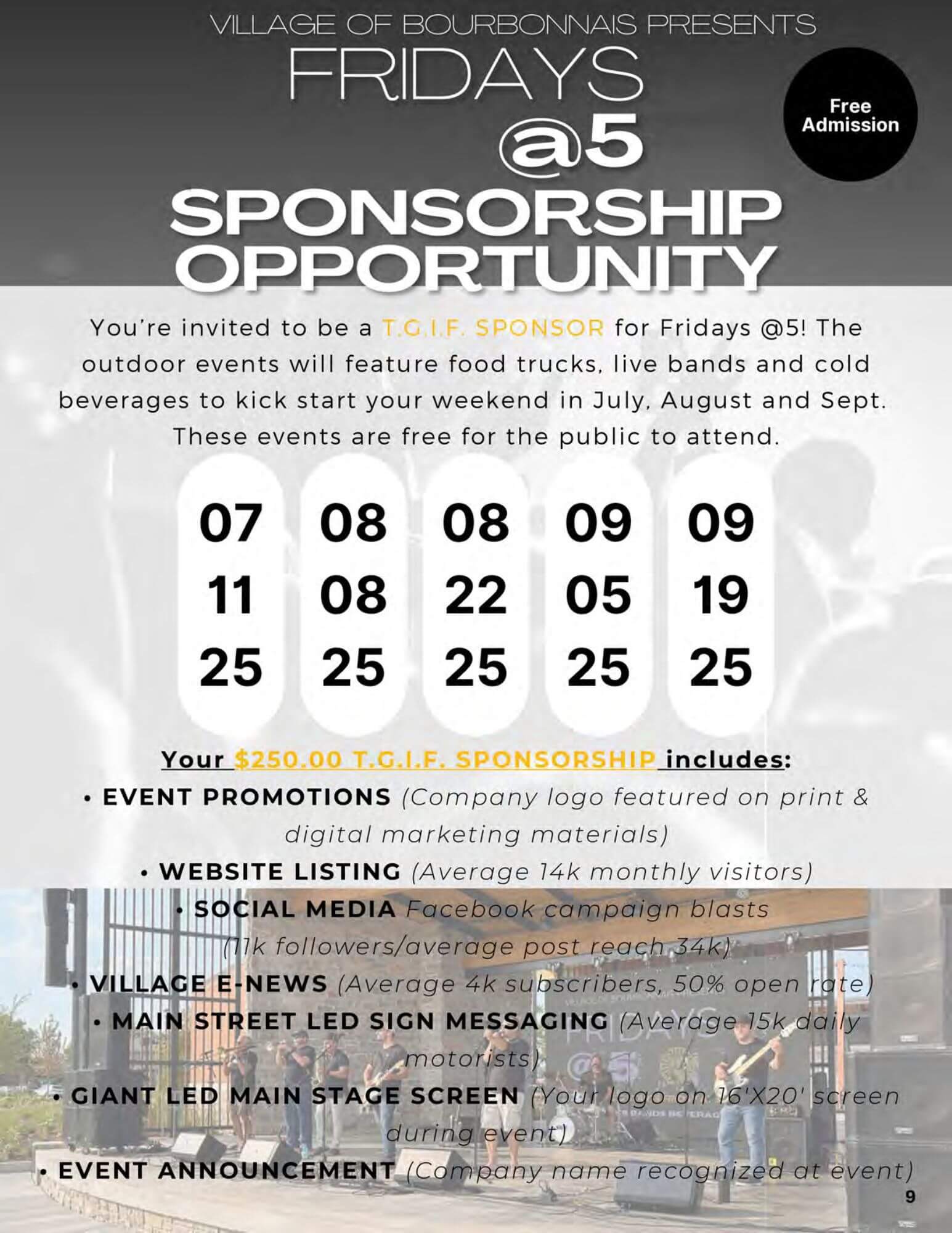 10 Village of Bourbonnais Sponsorship Guide